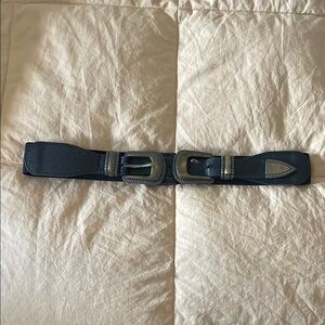 Stylish Black Leather Belt